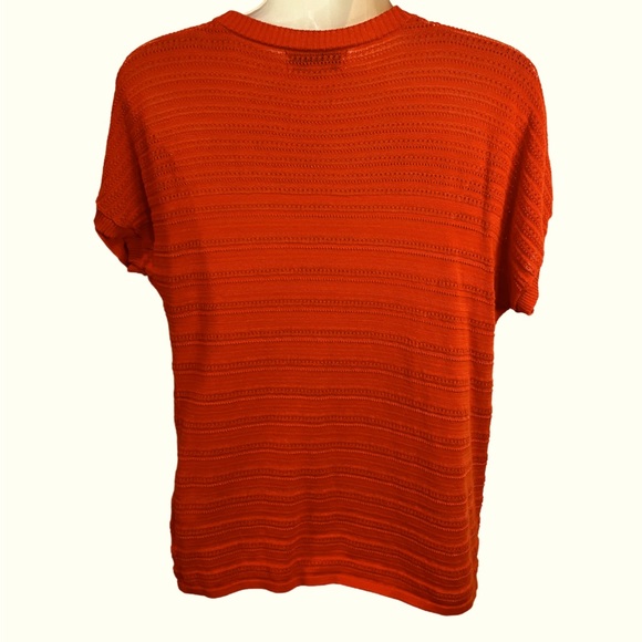 Jones New York full button short sleeve sweater - Picture 2 of 7